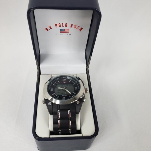 Mens U.S. Polo Assn.Analog-Digital Watch Luminous Dial NWT - Picture 5 of 9